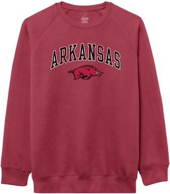 League Collegiate Wear Cardinal Arkansas Razorbacks Essentials Pullover Sweatshirt