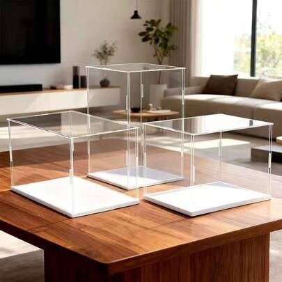 Shein Detachable White Transparent Display Storage Box