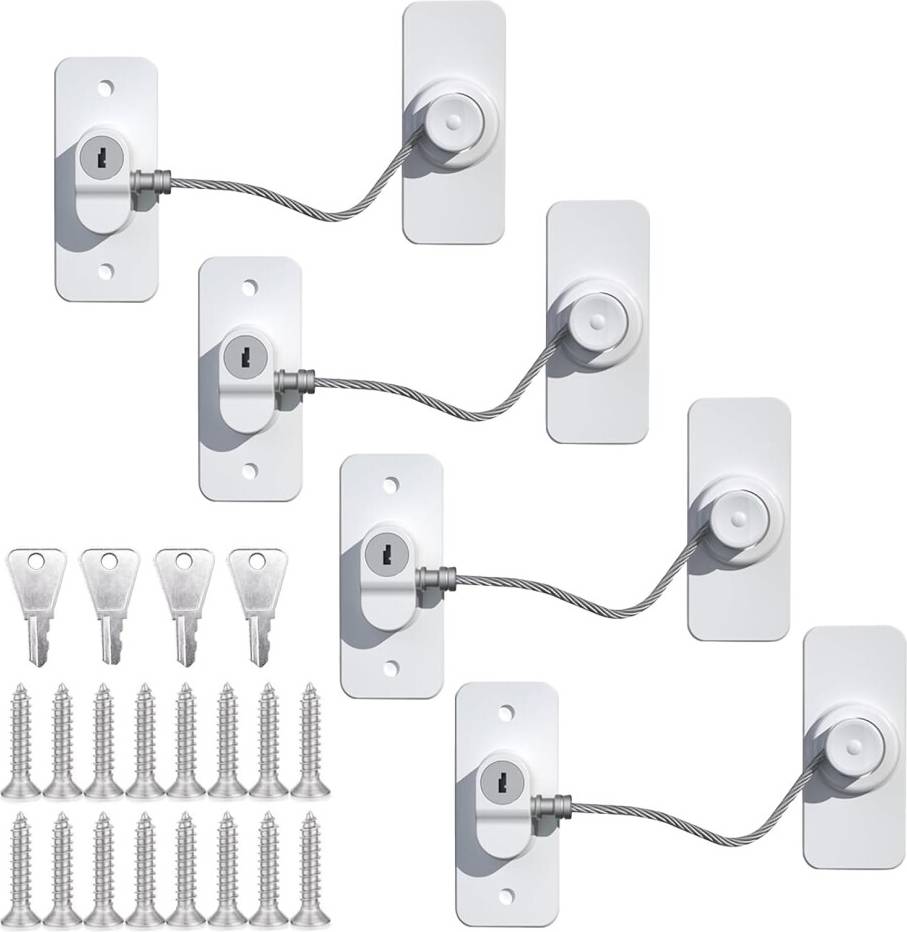 Upvc window locks 4 Pack UPVC Window Safety Locks