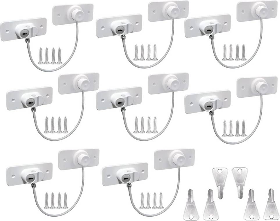 Upvc window locks 8Pcs UPVC Window Cable Restrictor Locks