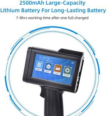 Portable HD Handheld Inkjet Printer 4.3 Inch