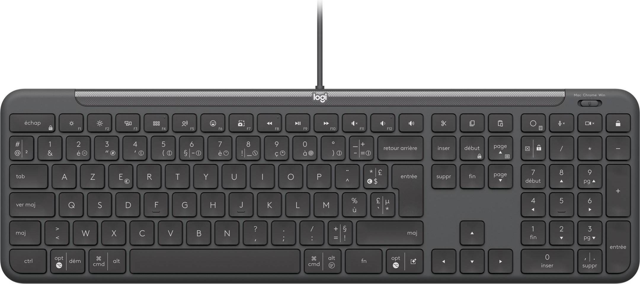 Logitech Wired Keyboard K620 Graphite