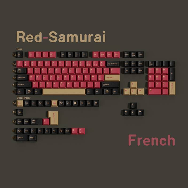 Spactz Red Samurai Big Set Keycaps