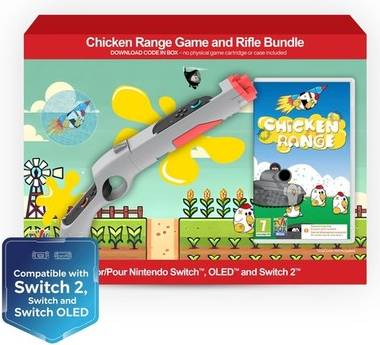 Nintendo switch bundle Funbox Media Chicken Range Game and Rifle Bundle para Nintendo Switch
