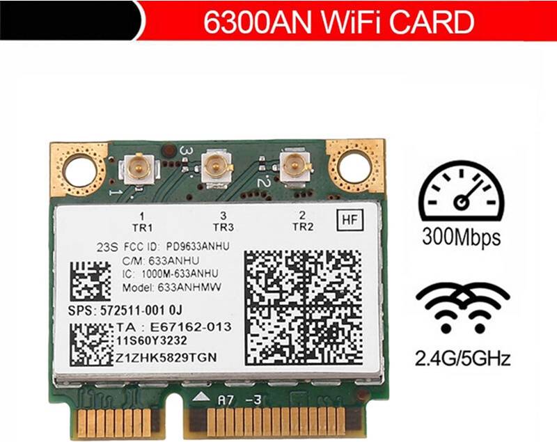 Tlily 6300AGN 633ANHMW Wireless WiFi Card Mini PCIe