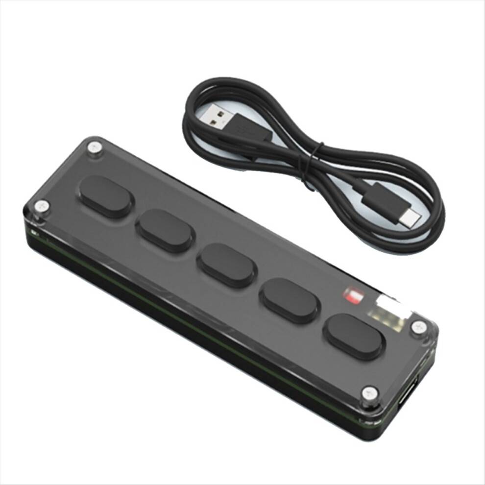 Jehiatek 5 Keys Custom Keypad Macro Programmable Bluetooth