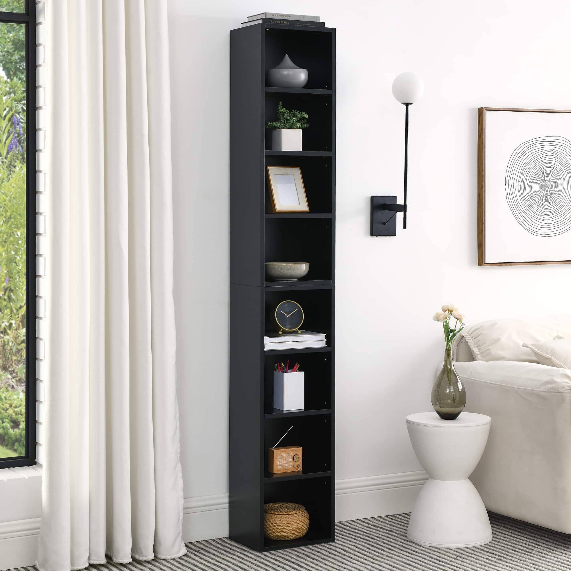 Dvd storage cabinet APRILSOUL 8-Tier Media Tower Rack CD DVD Storage Cabinet