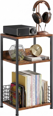 Cd dvd player EDX 3-Tier CD Storage Rack Record Player Stand