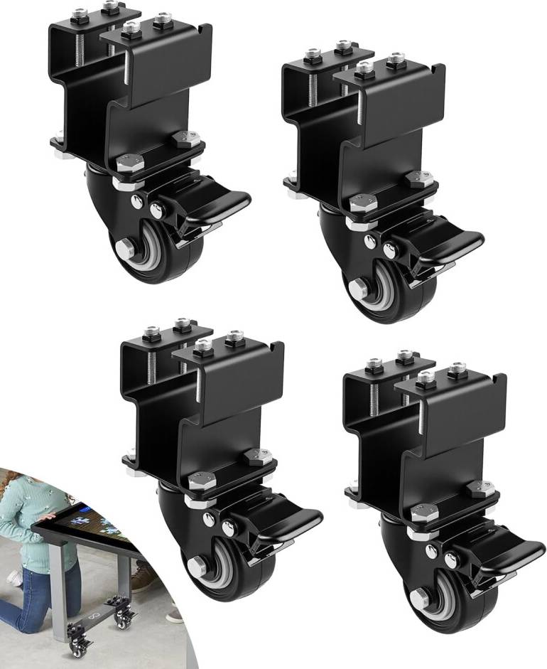 Arcade1up Rubber Riser Set Caster Wheels