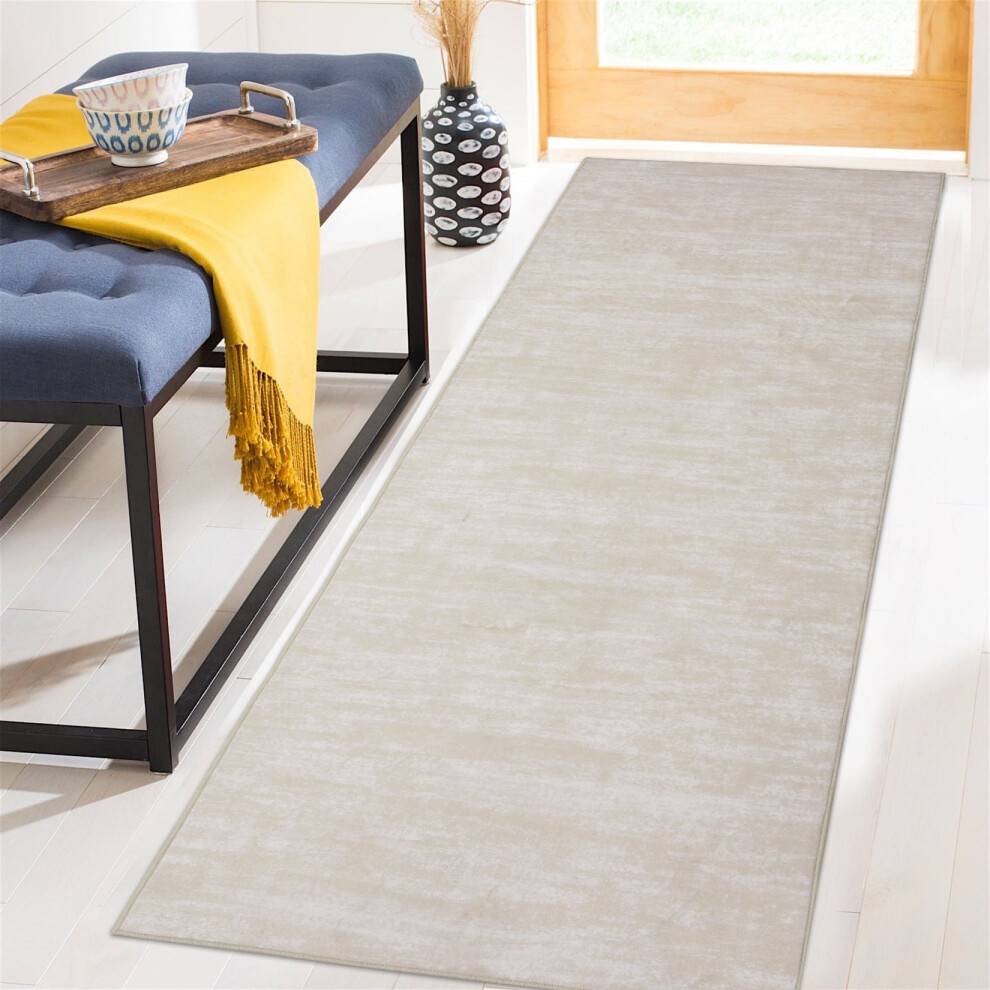 Garvee Garvee Modern Solid Low-Pile Hallway Runner Rug