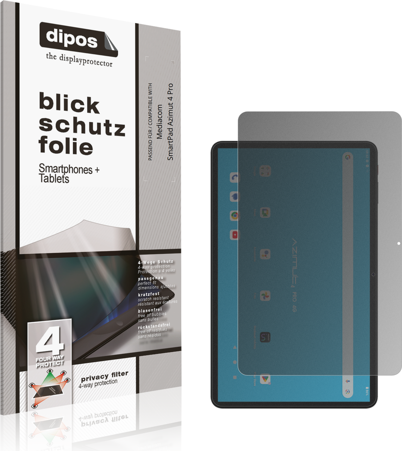 Dipos Screen Protector For Mediacom Smartpad Azimut 4 Pro
