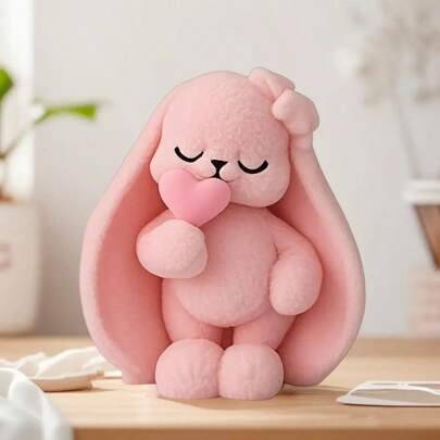 Shein Cute Rabbit Heart Silicone Candle Mold