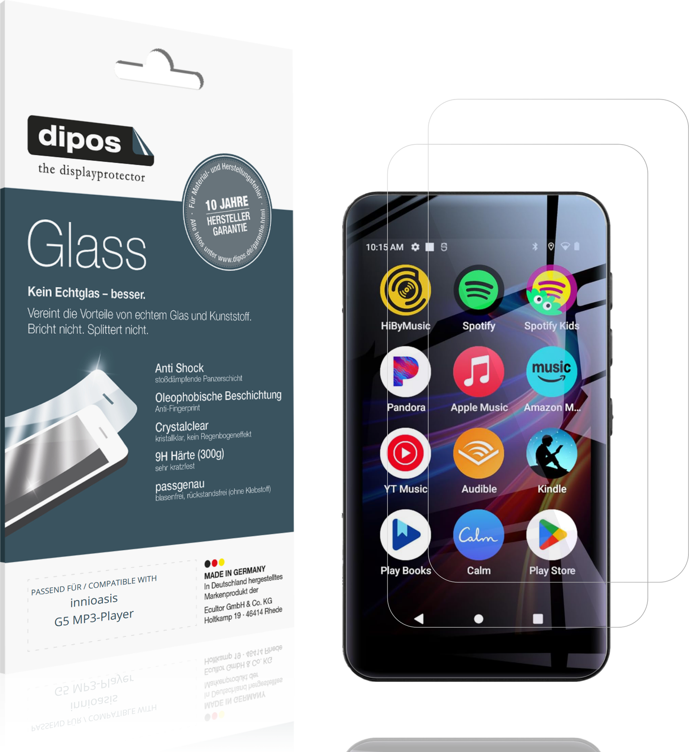 Dipos Screen Protector For Innioasis G5 Mp3 Player