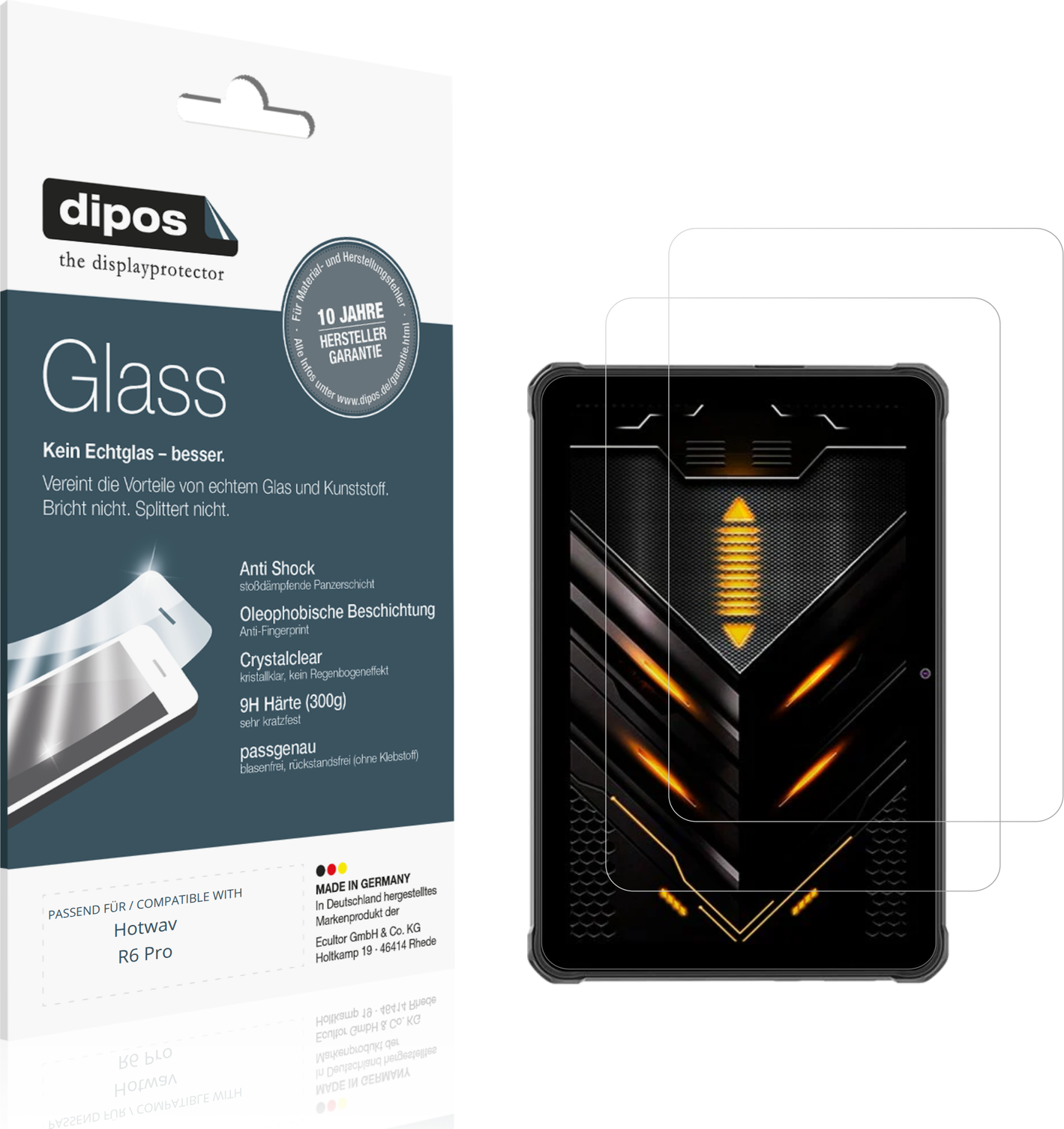 Dipos Screen Protector For Hotwav R6 Pro Flexible Glass