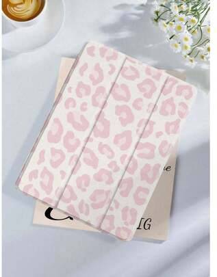 Shein Pink Leopard Print Pattern Tablet Case