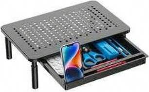 Computer monitor riser Shein Computer Monitor Stand With Adjustable Laptop Riser