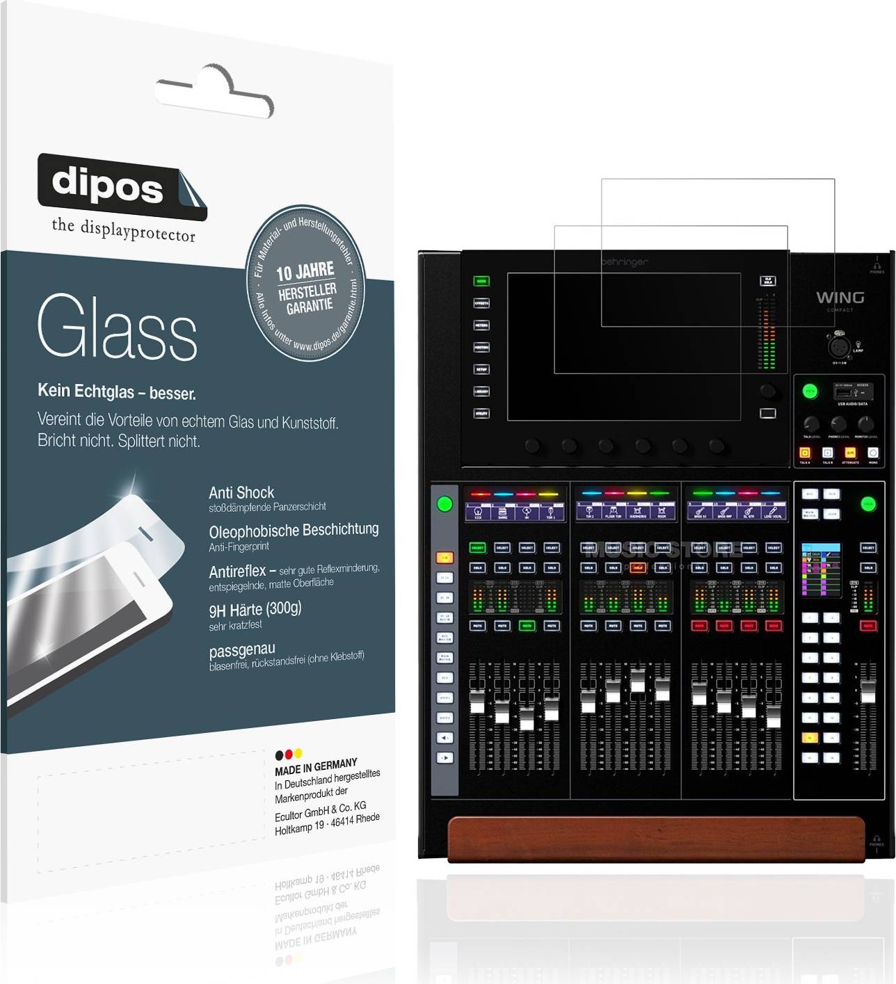 Dipos Screen Protector For Behringer Wing Compact Matte Flexible Glass