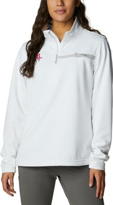 Columbia White Houston Rockets Skiff Guide Fleece