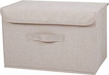 Shein Foldable Linen CD With Lid Storage Box