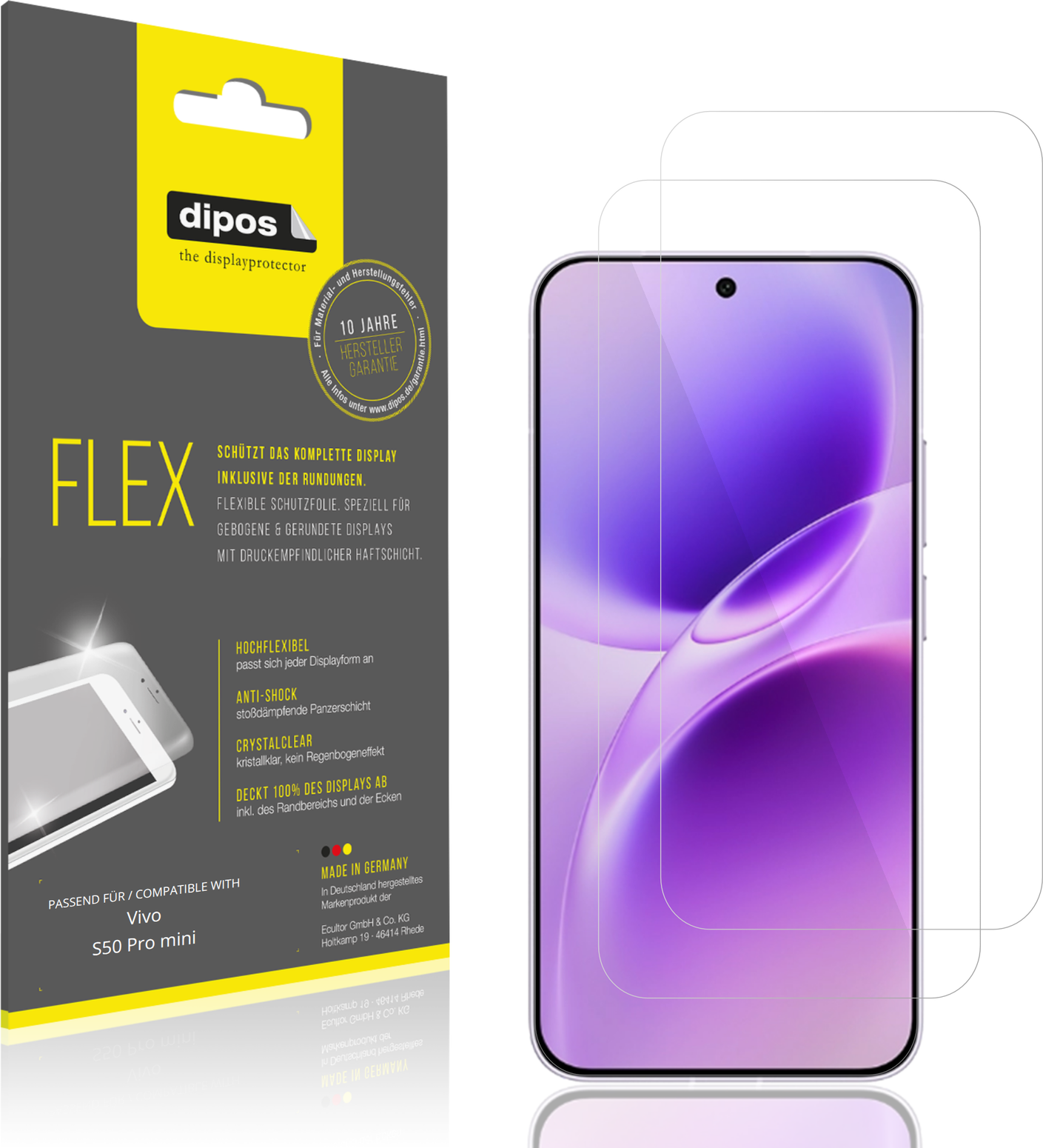 Dipos Screen Protector For Vivo S50 Pro Mini