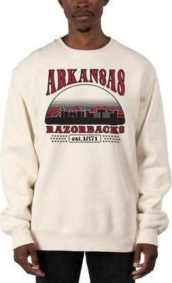 Uscape Apparel Cream Arkansas Razorbacks Pullover Sweatshirt