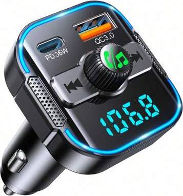 Bluetooth car adapter Shein 2-In-1 Bluetooth Adapter Car Charger