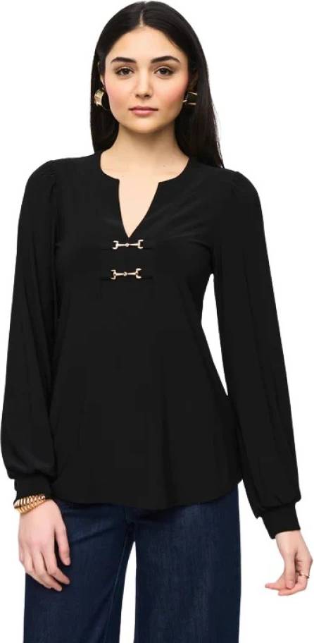 Joseph Ribkoff Feminin Bluse - Sort