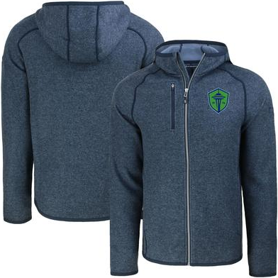 Cutter & Buck FC Mainsail Raglan Full-Zip Hooded Jacket Navy