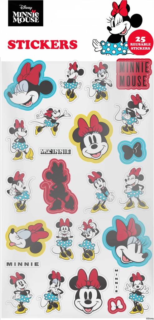 Minnie Mouse Reuseable Paper Stickers