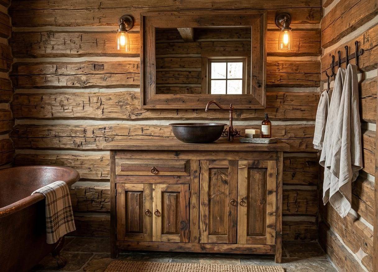 Bathroom vanity Etsy Rustic Bathroom Vanity