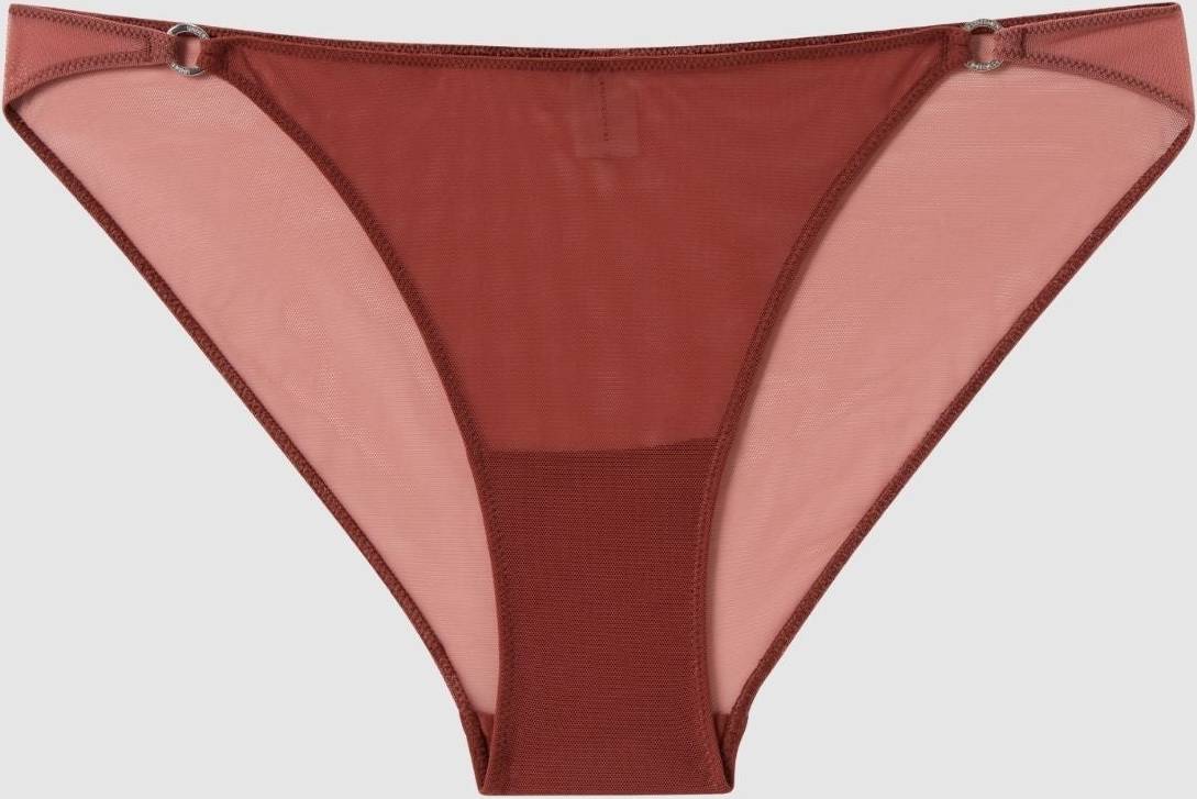 Understatement Mesh Tanga Briefs Rust - Red