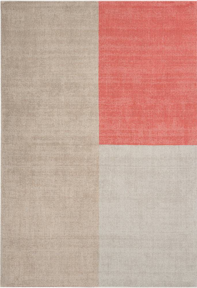 Hykkon Acuff Wool Coral Beige Rug Multicolour