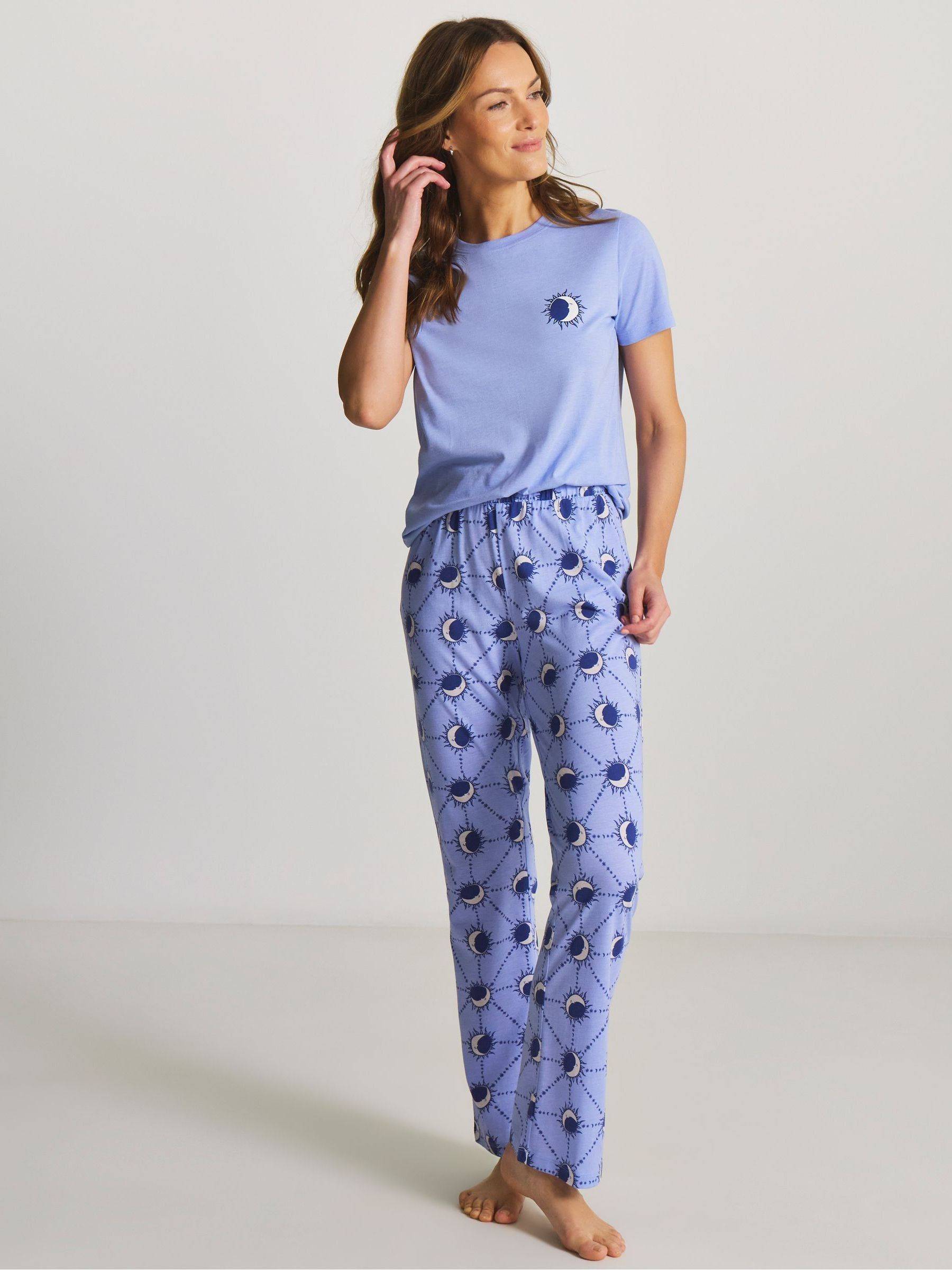 Simply Be Blue Value Celestial Pyjamas Set