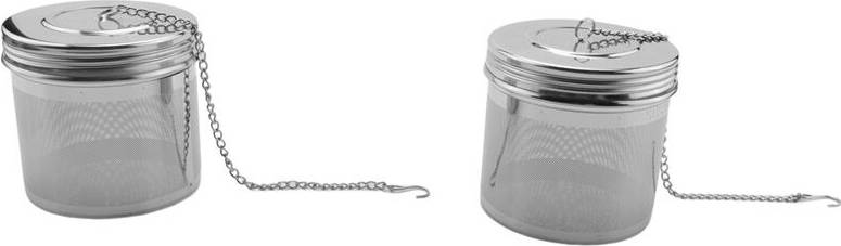 Typecat 2 Pack Large Tea Infuser Threaded Lid Kitchenware 2pcs