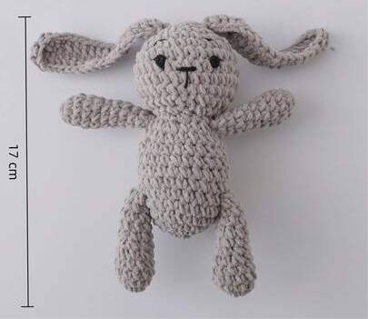 Shein Handmade Crocheted Rabbit Baby Rattle Toy