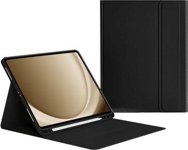 Shein Solid Color Black Basic Pad Case