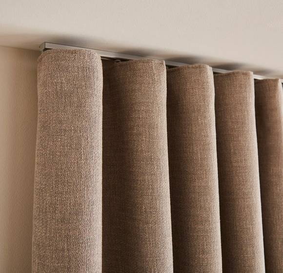 Swish curtain track Swish Discreet Ceiling Aluminium Ripple Track