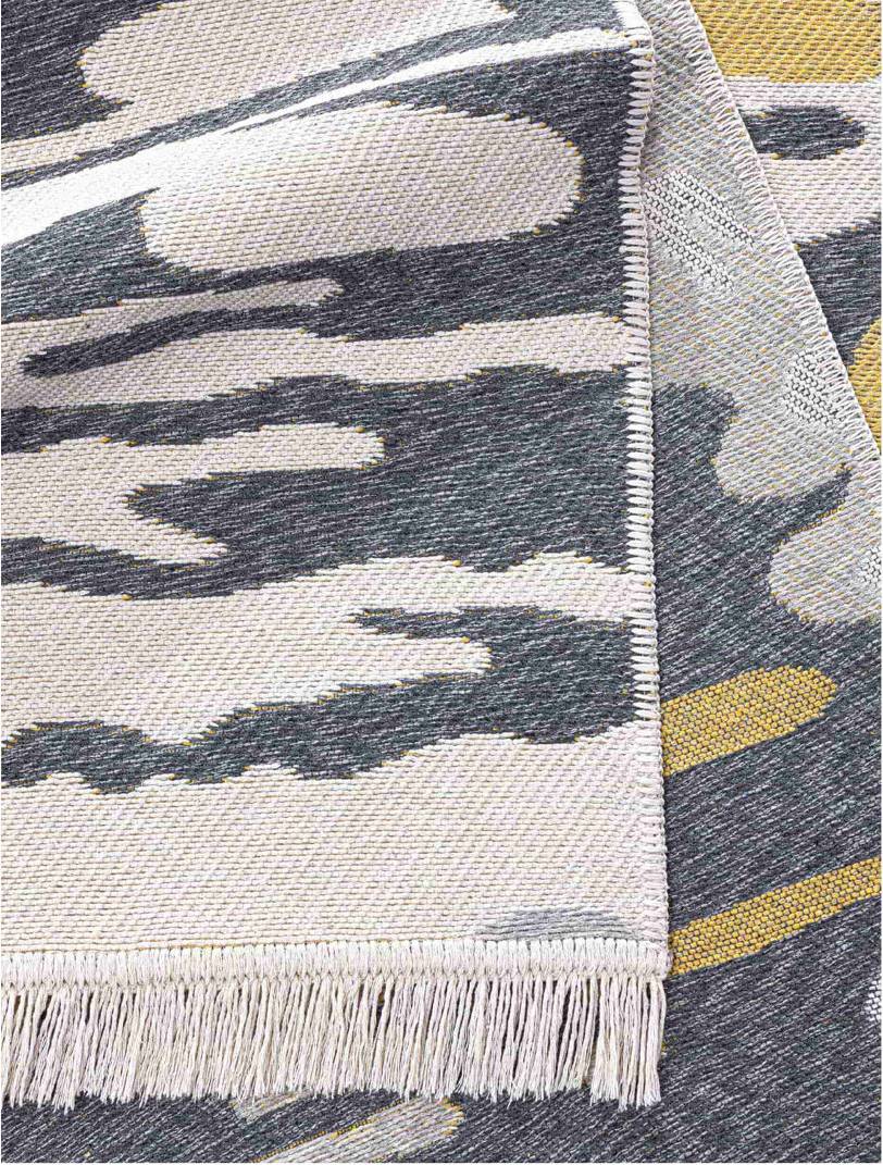 Ebern Designs Abstract Area Rug Machine Grey