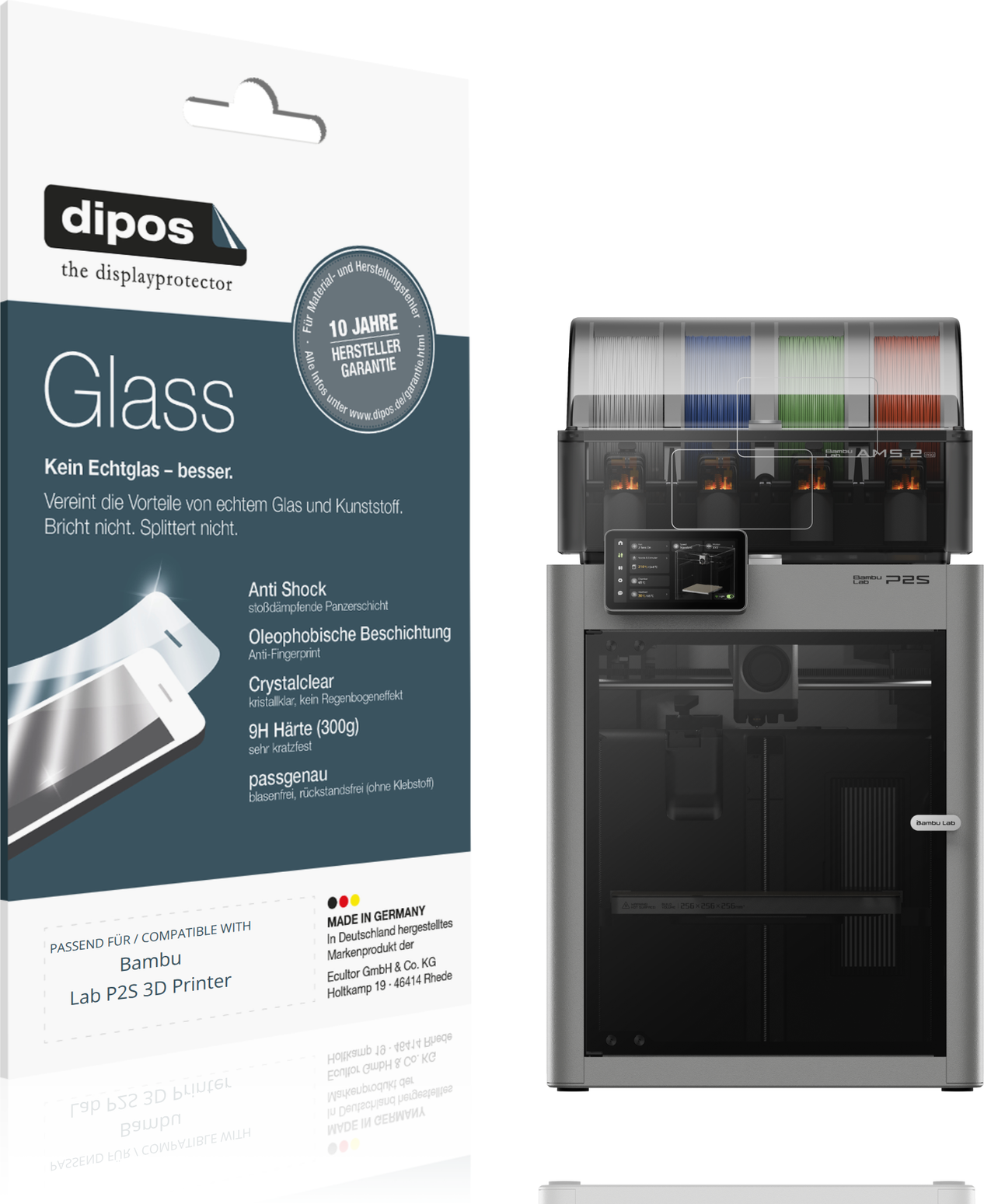 Dipos Screen Protector For Bambu Lab P2s 3D Printer
