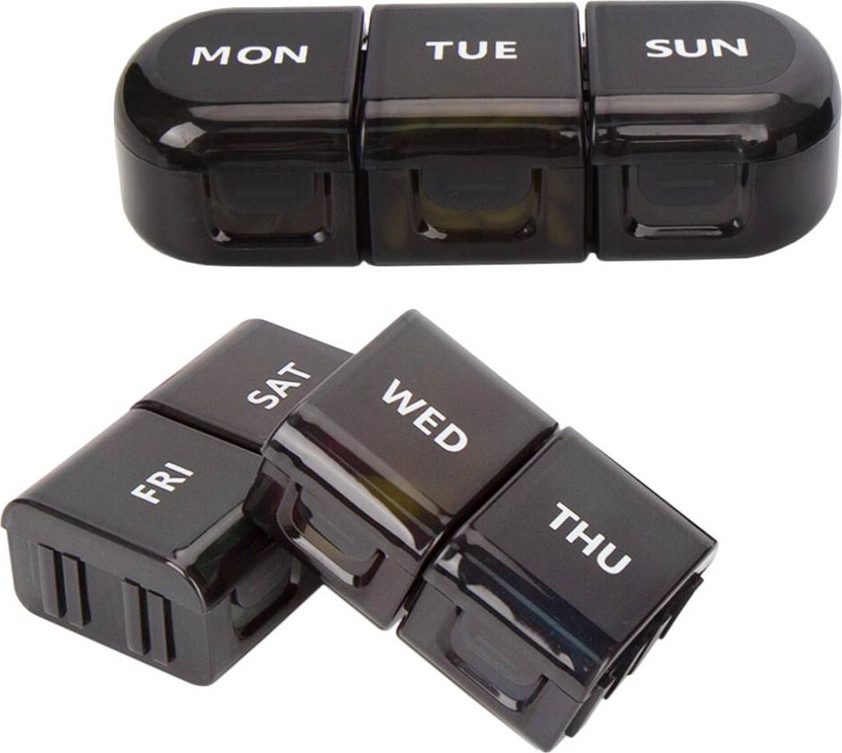 Pill box organizer Solustre 5Pcs Weekly Pill Box Organizer