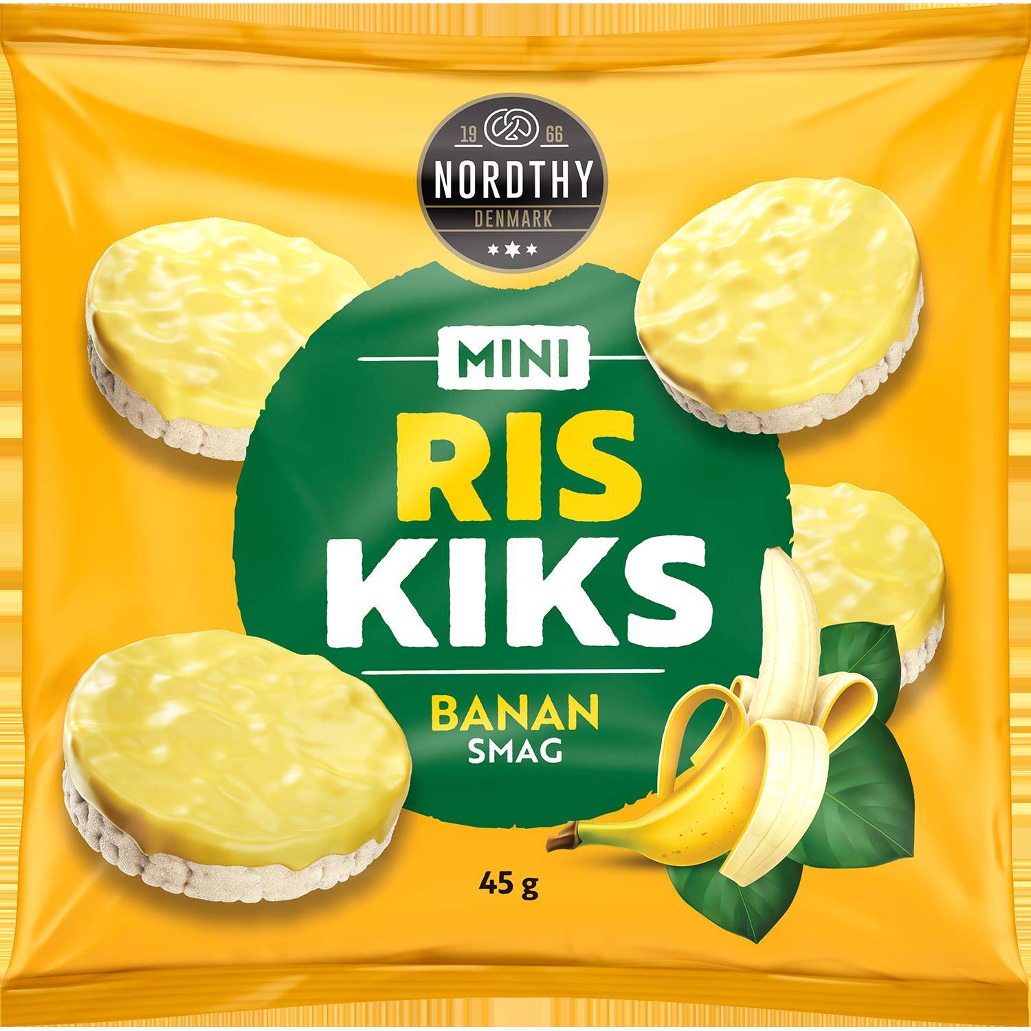 Nordthy Mini Riskakor Banan 45 g