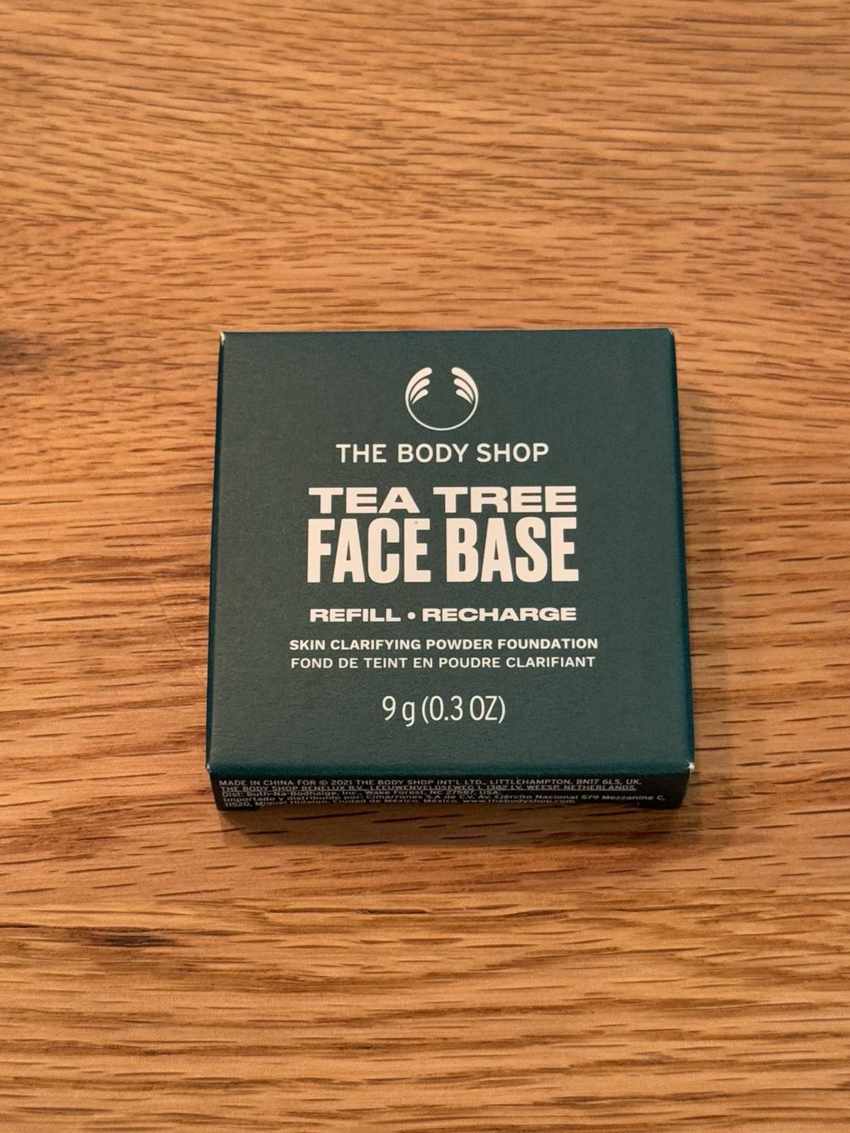 The Body Shop Tea Tree Face Base Refill Recharge Powder Foundation Tan