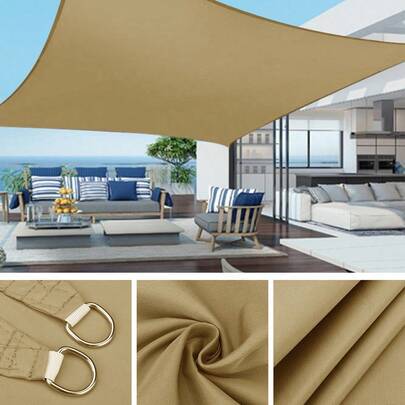 Shein Large Rectangular Waterproof Sun Shade Canvas