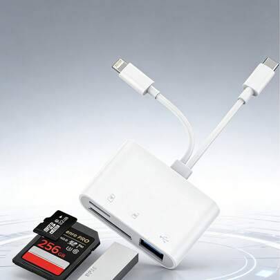 Shein Multi-Function Lightning Type-C Card Reader