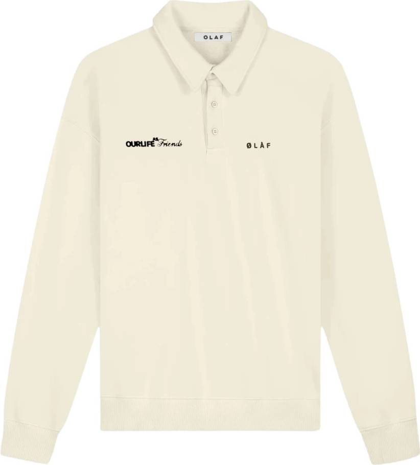 Olaf Script Friends Oversized Polo Toppar - Bomull