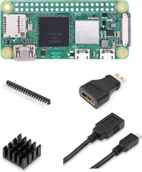 Raspberry pi zero 2w Raspberry Pi Zero 2 W Basic Kit USB Adapter