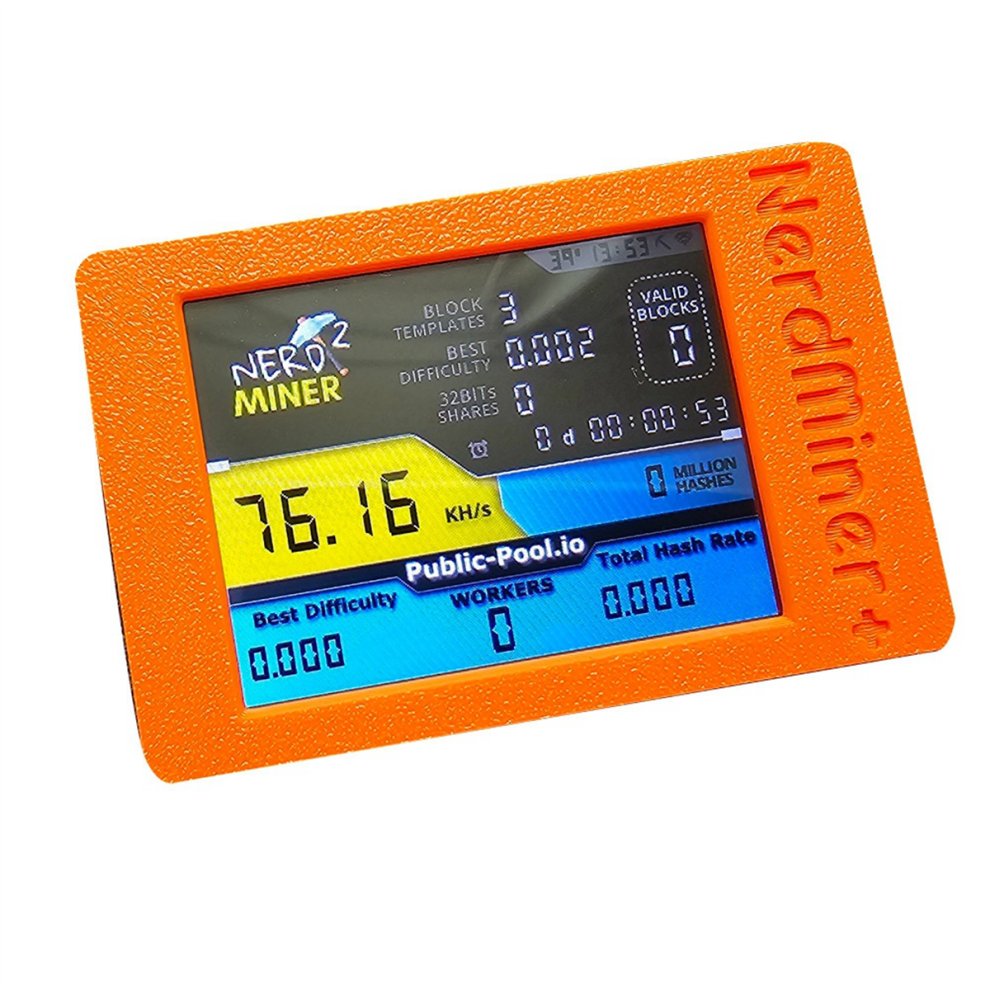 Typecat Nerdminer 77K S Hashrate 2.8-Inch Screen