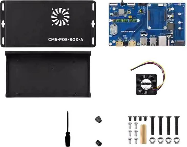 Raspberry Pi Compute Module 5 Kit Carte IO PoE Gigabit Ethernet RJ45