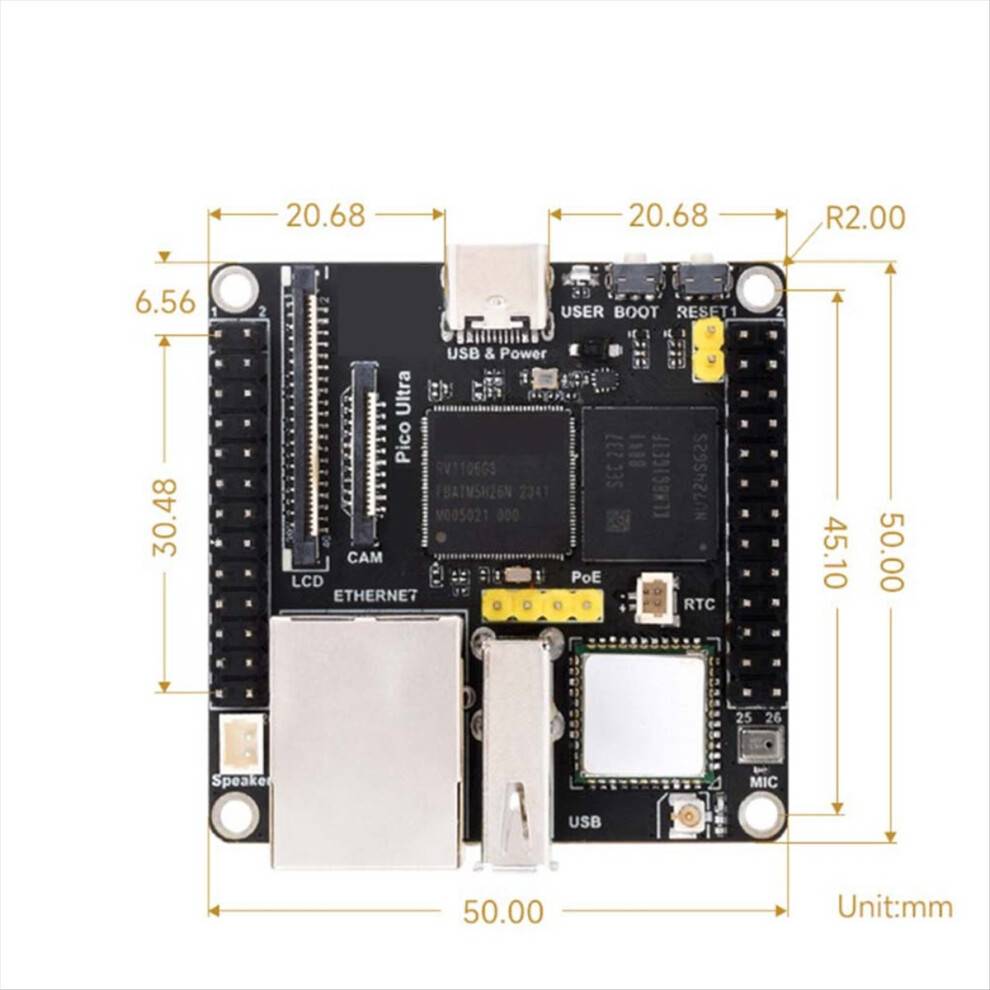 Ultra WiFi Entwicklungsboard RV1106 RISC-V Linux