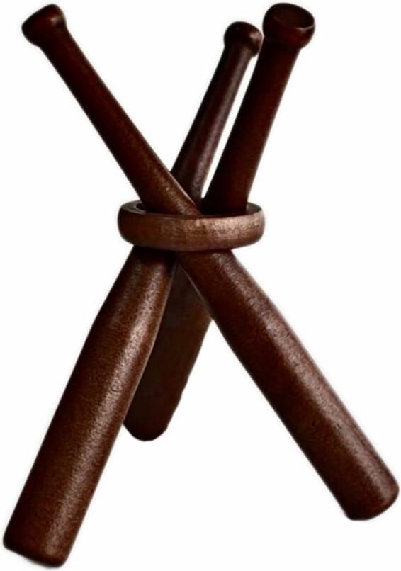 Mini Wooden Baseball Display Stand